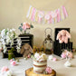 Some Bunny Is One High Chair Banner - Easter Bunny 1st Birthday Highchair Banner for Girls, Spring Rabbit 1st Birthday Decoratio