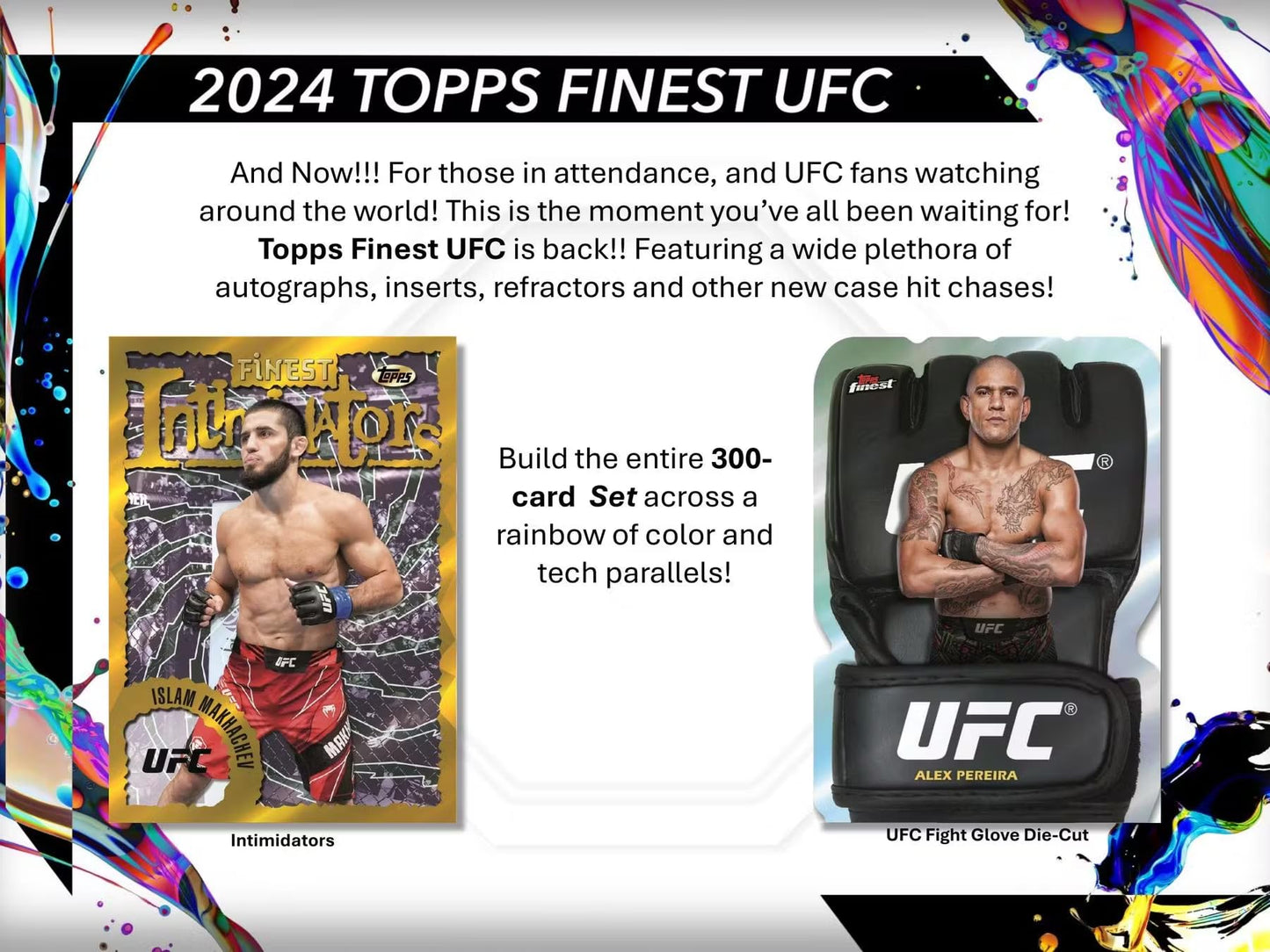 2024 Topps Finest Ufc 6-Pack Blaster Trading Card Box