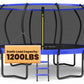 Orcc 1200Lbs Weight Capacity Trampoline 16 15 14 12 10 8Ft Without Basketball Hoop Water Sprinkler Spiral Ground Stakes Outdoor 