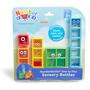 Hand2Mind Numberblocks One To Five Sensory Bottles, Numbers For Toddlers, Counting Toys, Calming Sensory Toys, Calm Down Corner Supplies, Social Emotional Learning, Easter Basket Stuffers For Kids
