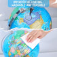 Poocci 6 In1 Illuminated World Globe For Kids & Adults All Ages High Clear Map, Illuminates Educational Interactive Globe Stem Toy, Light Up Kids Globe Lamp,Earth Globe Gifts For Boys And Girls