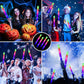Colorhome Glow Sticks Bulk - 100 Pcs Led Foam Sticks Glow In The Dark Party Supplies With 3 Modes Flashing Effect, Glow Batons Party Favors For Party Wedding Birthday Concert Halloween Christmas