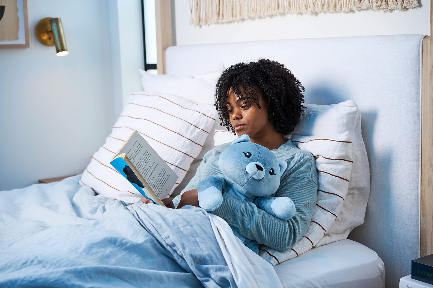 Hugimals Frankie The Cat 4.5 Lb Heavy Cute Weighted Comfort Plush Large Unscented Self Care Stuffed Animal For All Ages - Kids, Teens And Adults