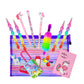 Kobbet Plastic Unicorn Cute 16 Pcs Stationery Set For Kids,Stationery Items For Girls,All Stationery Set,Include School Supplies