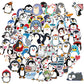 100 Pcs Penguin Stickers,Cute Vinyl Waterproof Sticker For Water Bottle Laptop Guitar Phone Skateboard,Penguin Gifts For Kids Te
