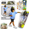 Mandalorian Bop Bag for Kids - Star Wars Toy Bundle with Baby Yoda Punching Bag for Outdoor Play, Plus Stickers and More | Manda