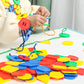 70 Pcs Montessori Lacing Threading Toy - Geometric Shaped Large Beads For Kids Crafts, Preschool Activities And Daycare Toys - A