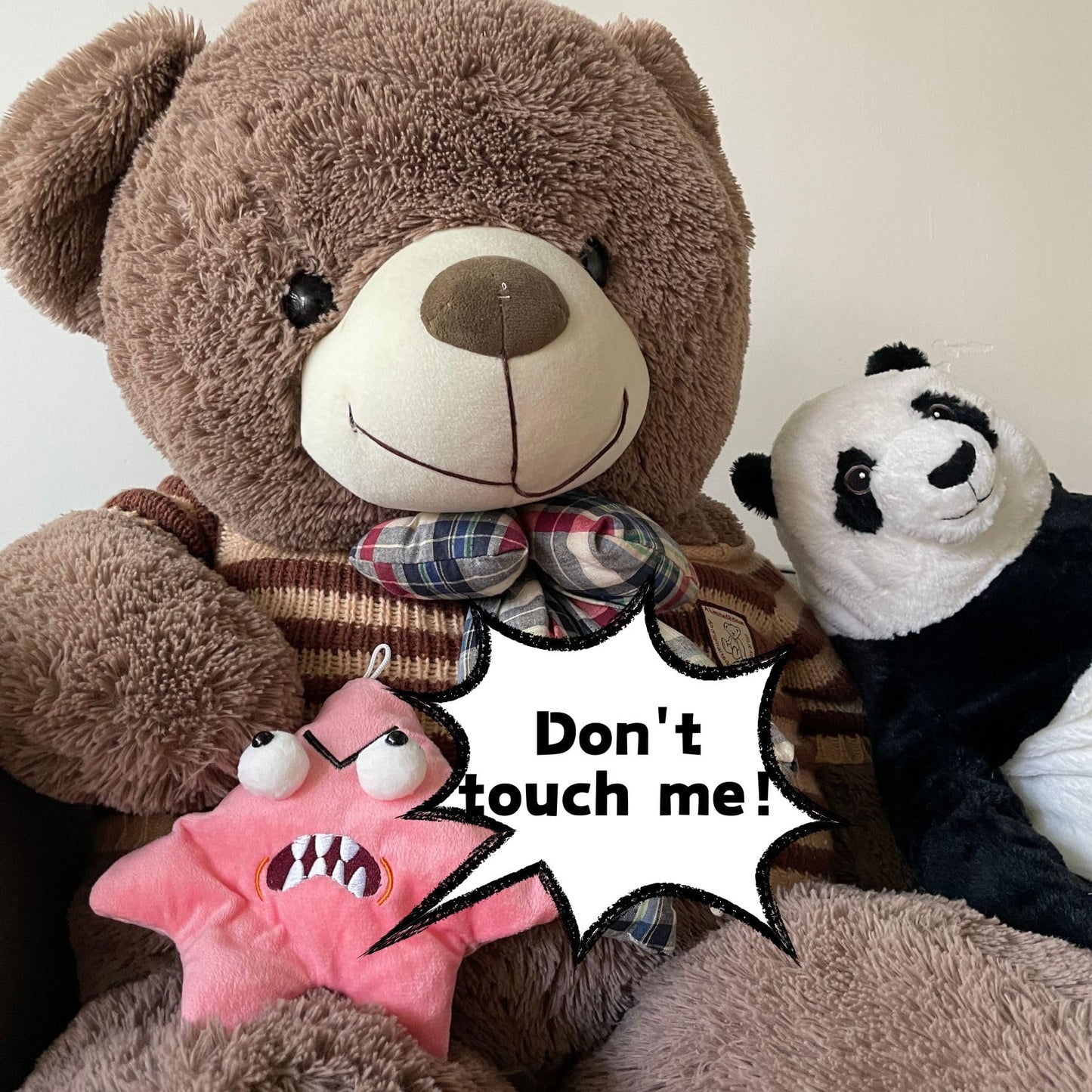 Grumpy Starfish,Pink Kicking Starfish Plush Pendant, Funny Spoofing Toy For Backpacks, Interactive Doll Ornament,Cute Schoolbag