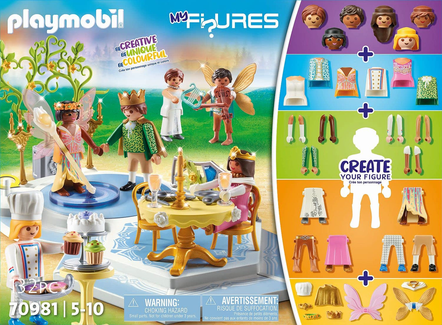 Playmobil My Figures: Magical Dance Set, Multicolor, Model 70981, Plastic