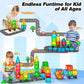 Magnetic Tiles Road Sets With Car, Magnetic Building Blocks Toys For 3+ Year Old Boys Girls, Montessori Magnet Kids Toys, Construction Toys For Ages 3 4 5 6 7 8 Christmas Birthday Gifts For Toddlers