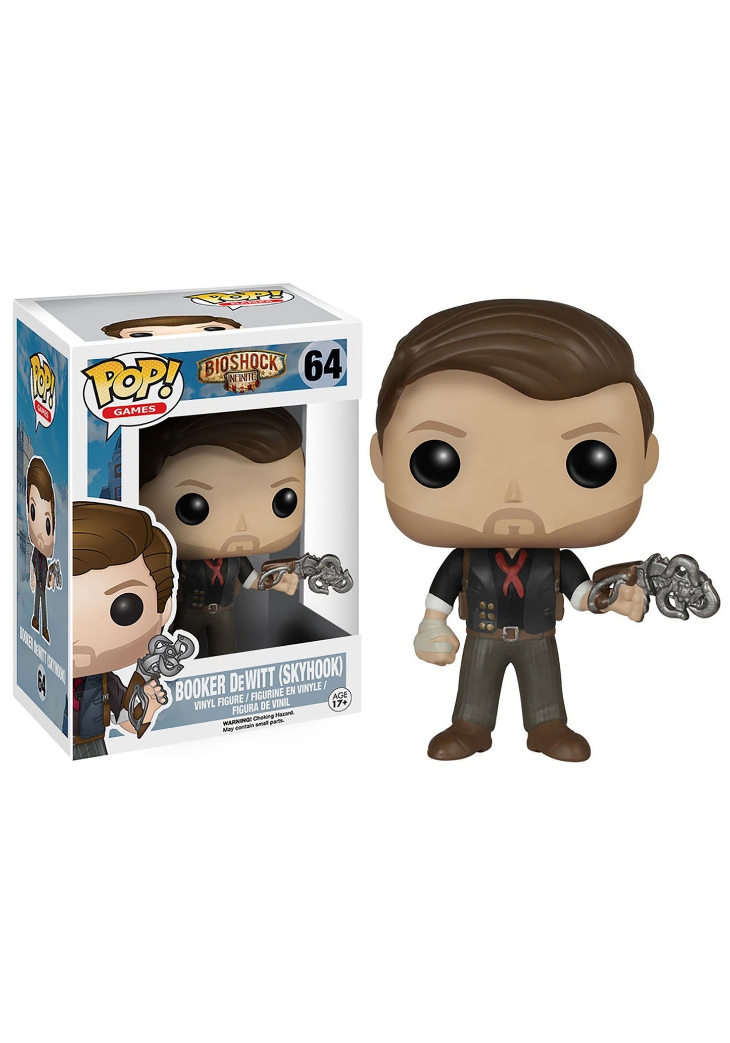 Funko Pop Games: Bioshock - Skyhook Booker Dewitt Action Figure