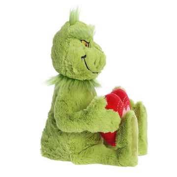 Aurora Whimsical Dr. Seuss Love You Light-Up Grinch Stuffed Doll - Magical Storytelling - Literary Inspiration - Green 15 Inches