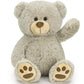 LotFancy 20 inch Gray Teddy Bear Plush Toy, Cute Footprints, Soft Stuffed Animal Gift for Kids, Baby Shower, Birthday, Christmas, Easter