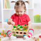 Coogam Montessori Fine Motor Toys For Baby Toddler, Wooden Shape Sorter Carrot Harvest Game For Easter Basket Stuffer, Preschool Learning Educational Gift Toy For 3 4 5 Year Old