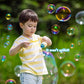 Tiny Bear Bubble Blower Set For Babies And Toddlers, Includes Solution And Wands, Safety Buckle Necklace