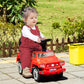 Aosom Kids Ride On Push Car, Suv Style Sliding Walking Car For Toddle With Horn, Music, Working Lights, Hidden Storage And Anti-Dumping System, Red
