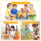 100 Pcs Magnetic Tiles, Brown Large Magnetic Blocks Building Set For Kids Age 3-5 4-8, Stem Magnet Toys 3D Kids Magnets Preschoo