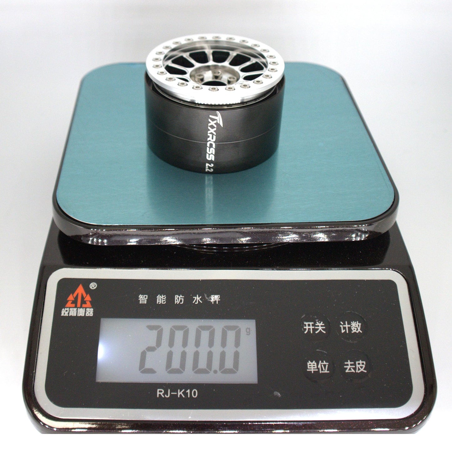 Txxrcss 200G Super Heavy Duty Rc 2.2 Beadlock Wheel 1/10 Crawler Upgrade 4Pcs Rims Hub For Axial Scx10 Trx4M(Silve)