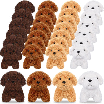 Hydren 30 Pcs Puppy Dogs Stuffed Animals Bulk Mini Dog Plush Soft Puppy Fluffy Stuffed Animal Dog For Kids Baby Girls Boys Birth