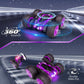 Tecnock Remote Control Car for Kids, 2.4GHz RC Car with Type-C Easy Charging, 4WD Double Sided 360 Rotates and Flips RC Stunt Ca