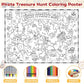 Naozinebi Pirate Coloring Poster For Kids Giant Coloring Poster Large Treasure Hunt Coloring Tablecloth Jumbo Coloring Books For