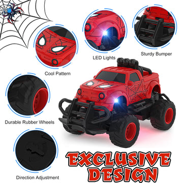 Remote Control Car for Boys 4-7, 1:43 Scale Mini RC Cars for Kids 3-5, RC Truck Christmas Birthday Gift for Toddlers 3 4 5 6 7 8