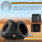 RC Station 12mm Hex RC Wheels and Tires 4PCS 1/10 Scale RC Short Course Truck Tires for 4x4 2WD Traxxas Slash Arrma Senton Tires