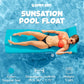 TRC Recreation Sunsation 1.75  Thick Vinyl Coated Foam Swimming Pool Float Mat mature-themed Lounger with Built-In Roll Pillow  Tropical Teal
