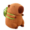 Txdrra Capybara Plush Toy,Cute Capybara Stuffed Animal,Soft Brown Capybara Plushie,Gifts For Boys And Girls (Capybara Turtle, 7.