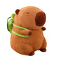 Txdrra Capybara Plush Toy,Cute Capybara Stuffed Animal,Soft Brown Capybara Plushie,Gifts For Boys And Girls (Capybara Turtle, 7.