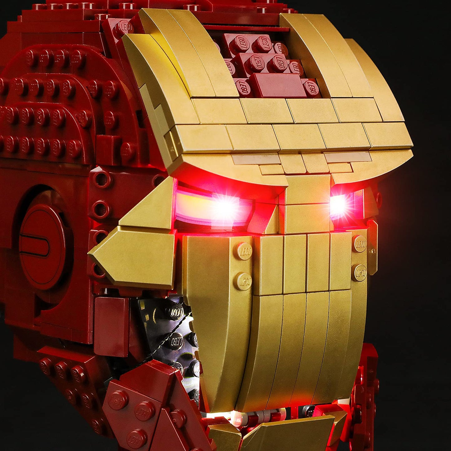 Briksmax Led Lighting Kit For Iron Man Helmet - Compatible With Lego 76165 Building Blocks Model- Not Include The Lego Set