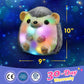 Bstaofy 10'' Light Up Hedgehog Stuffed Animal Glow Soft Plush Toy Led Nightlight Bedtime Gift For Toddlers Kids On Birthday Christmas