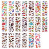 20 Sheets Kids Dinosaur Stickers, Adorable 3D Cartoon & Real Dinosaur Theme Stickers Animal Themed Party Supplies for Water Bott