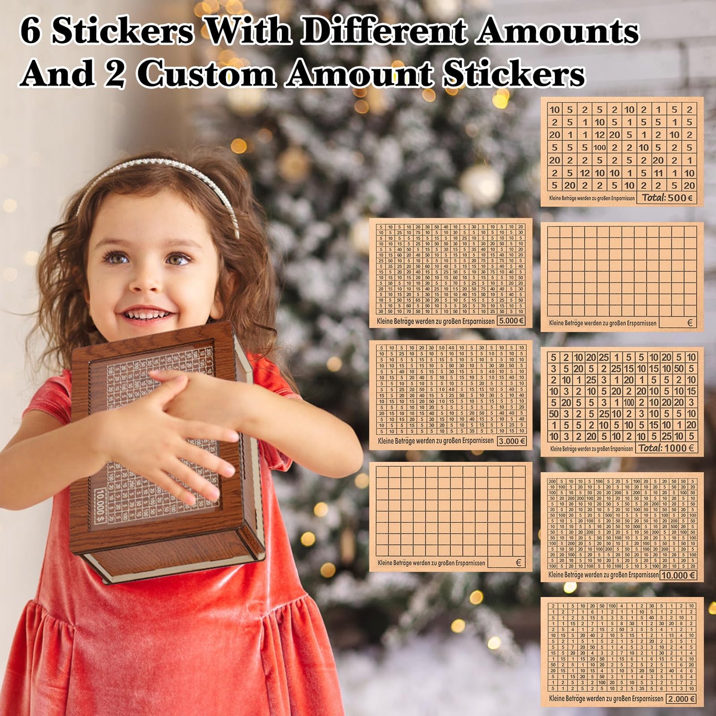 Wooden Money Box Money Bank For Kids And Adults,Cash Vault Wooden Savings Box,Cash Coin Retro Money Savings Box With Counter,Woo