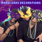 YAXINRUI 24pcs Mardi Gras Beads Necklaces, Metallic Beads Necklaces for Mardi Gras Party, Christmas Party, St. Patrick's Day, Me
