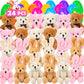 Newbea 24 Pack Prefilled Easter Eggs With Stuffed Animals,3.15'' Plastic Easter Eggs Filled With Toys,Perfect For Easter Eggs Hu