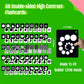 50PCS High Contrast Baby Flashcards  100 Pages Black & White Visual Stimulus Flash Cards  Brain Development Cards Set Montessori Sensory Toys for Infants Newborn Boy Girl Baby Tummy Time (0-3 Months)