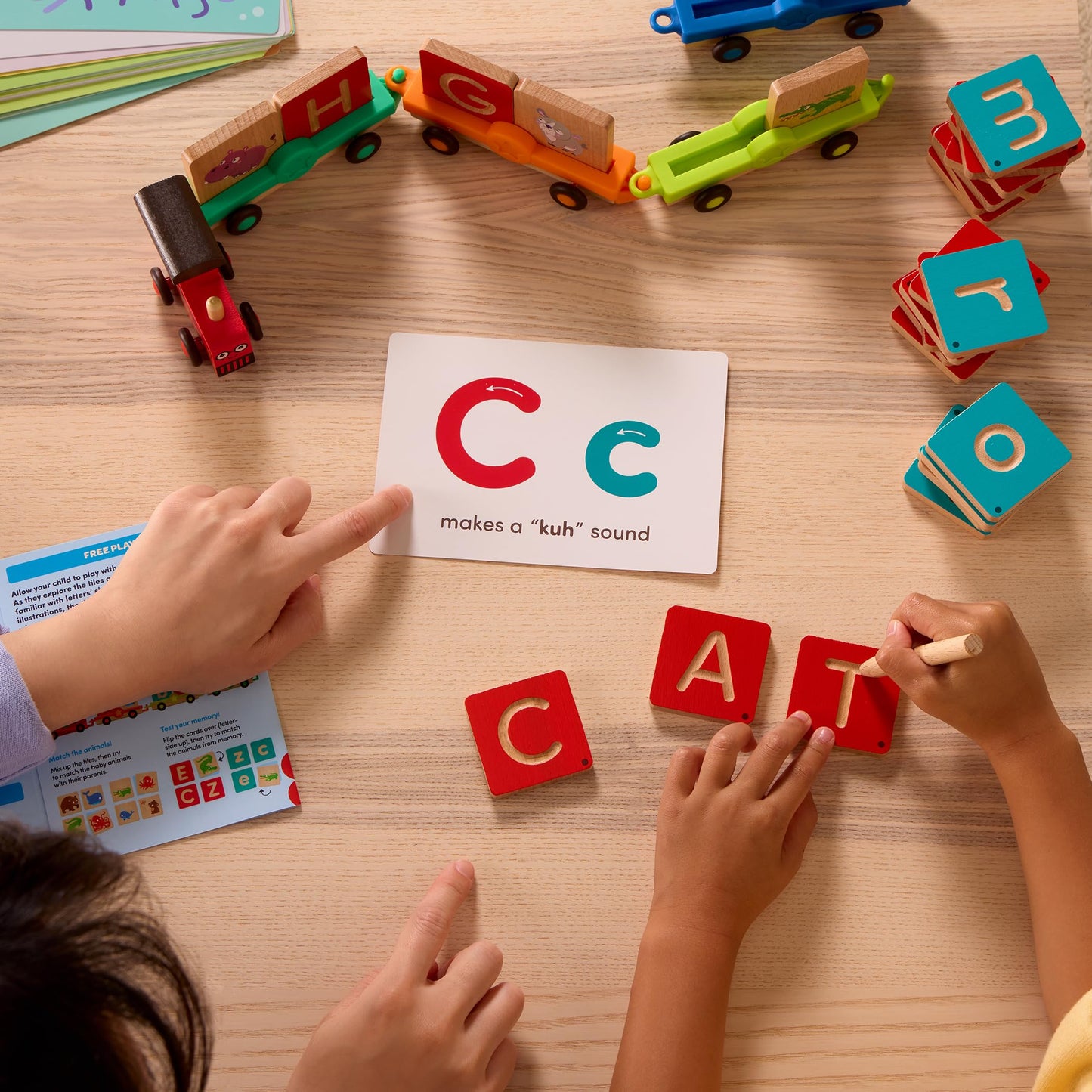 Battat Education - Wooden Letter Train Set - Alphabet Toy Train - Letter Train - Abc Train Toy - 3 Years + - 84 Pieces