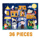 Mudpuppy Spooky House - 36 Piece Jigsaw Puzzle to Go Featuring an Adorable Haunted House with Spooky Friends Perfect for Travel