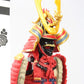 MEISTER JAPAN Samurai Figure - Imagawa Yoshimoto Armor, 1/10 Scale, Red Plastic, Model Samurai-A7, Perfect for Home or Office Decor