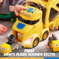 VROOMIX 3-Layer Extra Large Construction Truck Toys for Boy Girls, 7-in-1 Big Transport Vehicle Carrier Truck with Directional T