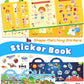 Walenced Reusable Sticker Book For Toddlers 2-4 Years, 3 Sets Stickers For Kids, Toddler Sticker Book Ages 1-3, 94 Pcs Toddler C