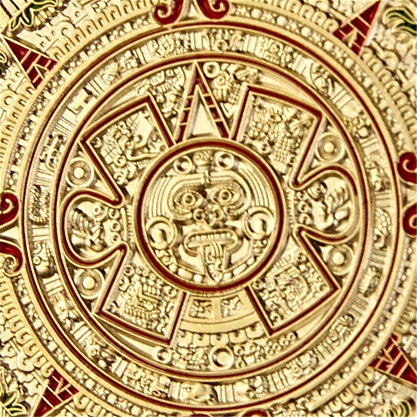 Mexico Mayan Aztec Calendar Art Prophecy Culture Challenge Coin Lucky Coin