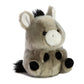 Aurora® Round Rolly Pet™ Bray Donkey™ Stuffed Animal - Adorable Companions - On-The-Go Fun - Gray 5 Inches
