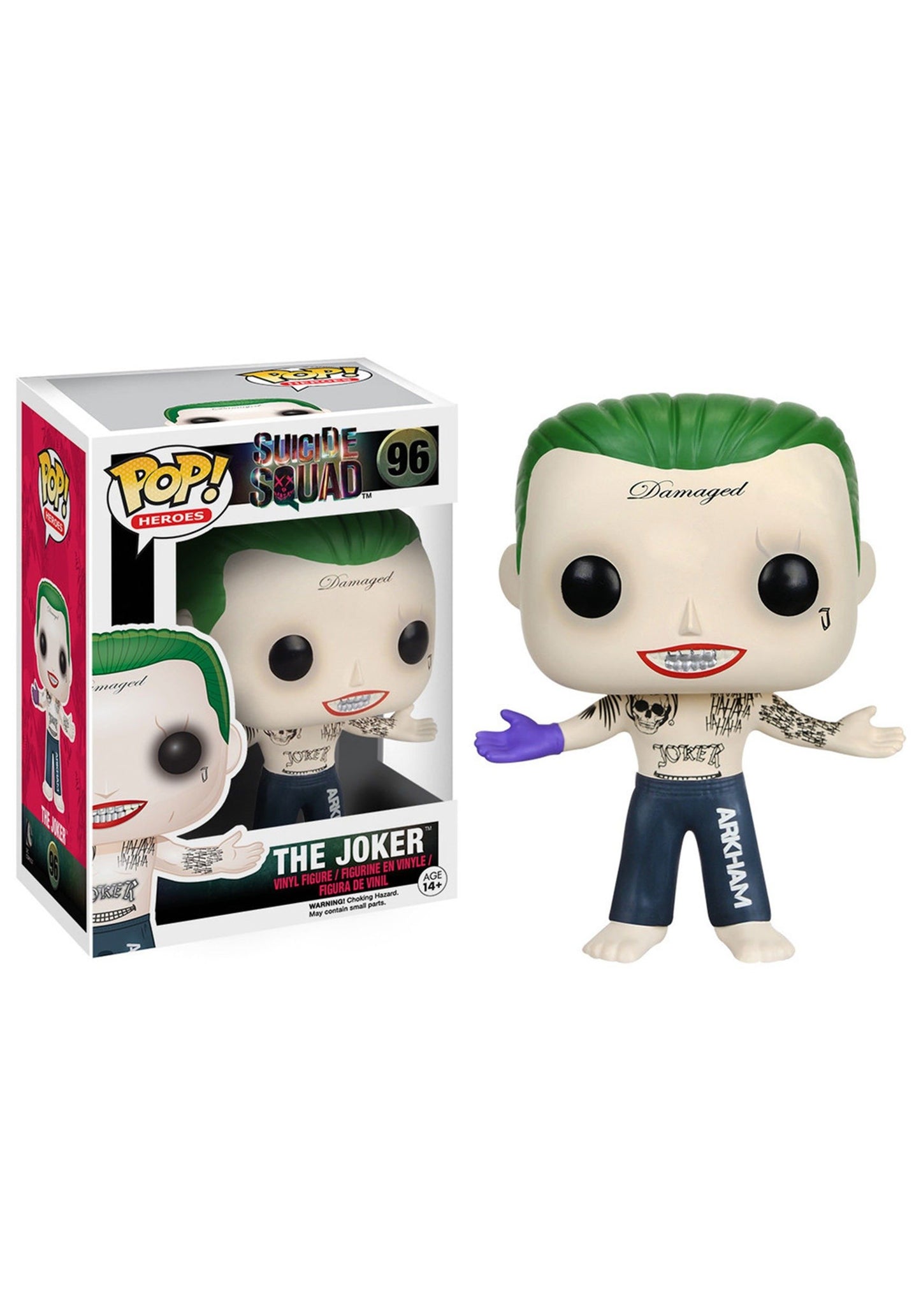 Funko POP Movies The Joker Shirtless Action Figure, Vinyl, Indigo/Kelly Green, Model 8659