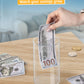 Kypeeka Clear Acrylic Piggy Bank For Kids, Small Clear Money Saving Jar Must Break To Open, Unopenable Piggy Bank For Cash Coins
