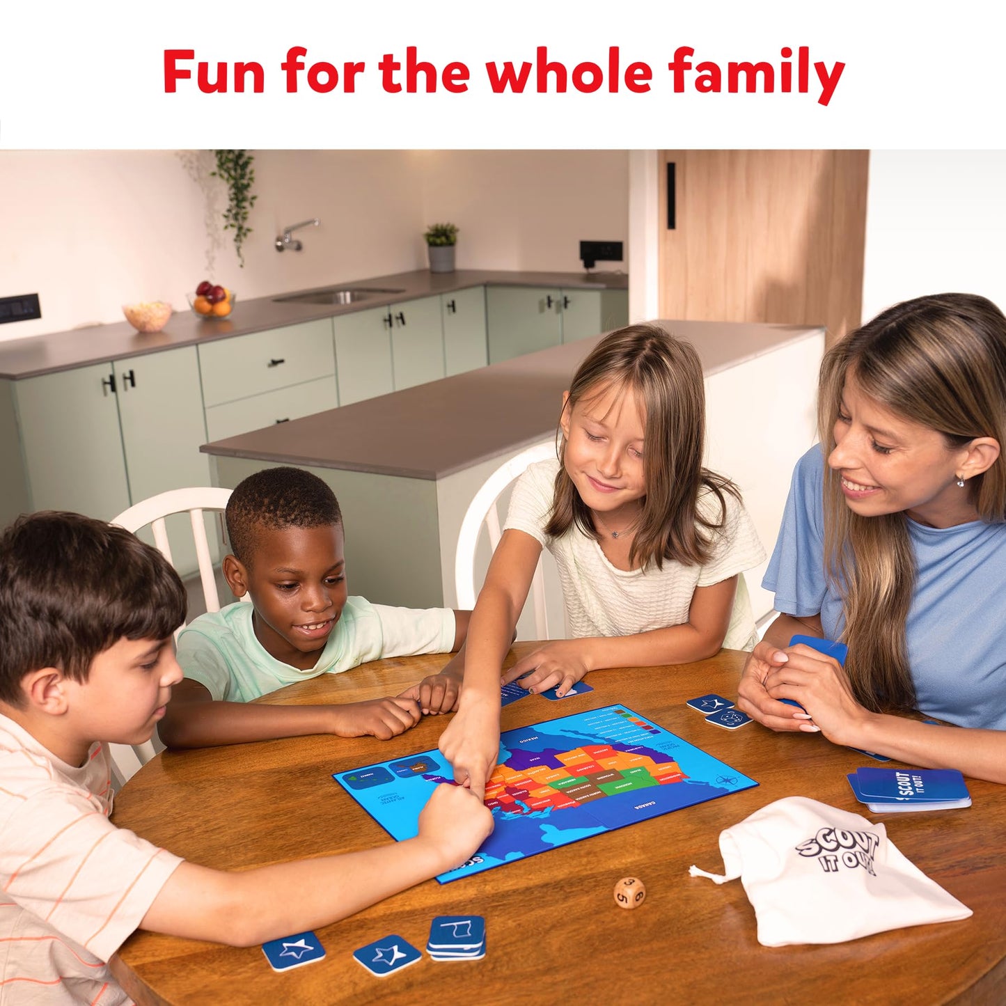 Skillmatics Board Game - Scout It Out 50 States, Guessing & Trivia Game For Families, Educational Toys, Card Games For Kids, Tee
