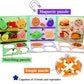 Magnetic Puzzles For Kids Ages 1-3, Travel Toddler Puzzles Ages 2-4 Year, Food Activities Toy For Boys & Girls 3-5 Yo - Learning