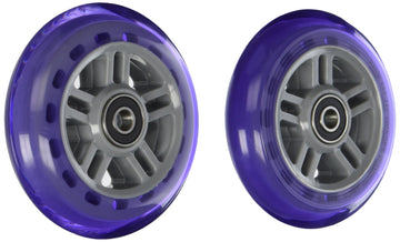 Razor Pu A Scooter Series Wheels With Bearings - Set Of 2 - Purple