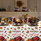 Oudain 3 Pcs Fall Plastic Football Tablecloth 108 x 54 Inch Autumn Tablecloth Thanksgiving Table Cover for Fall Football Themed
